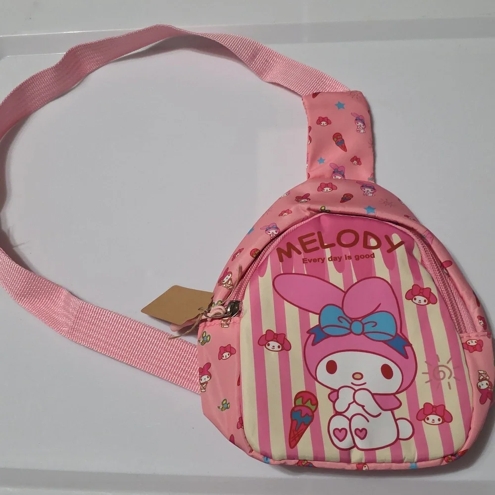 Adorable Melody Pink Kids Crossbody Bag